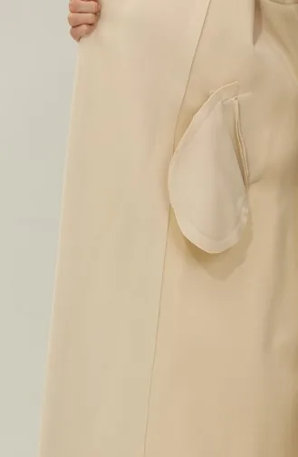 Manteau Tampon Épaulette Crème K318 485