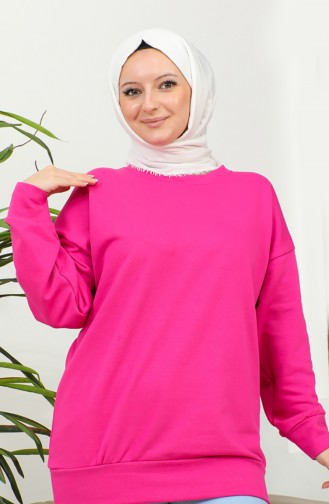 Einfarbiges Sport-Sweatshirt 2022-09 Candy Pink 2022-09