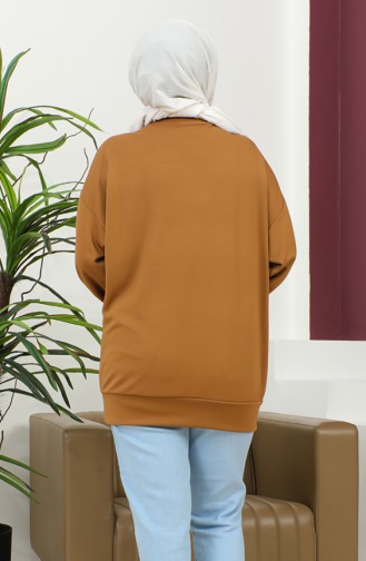 Plain Sports Sweatshirt 2022-11 Caramel 2022-11