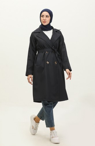 Classic Trench Coat Navy Blue K262 382