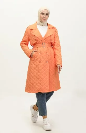 Gestrickte Steppmütze Orange K319 446