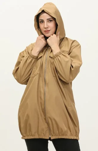 Kappe Mit Reißverschluss Beige K280 345