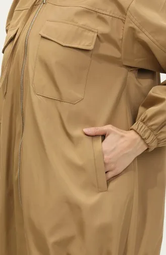 Kappe Mit Reißverschluss Beige K280 345