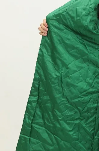 Manteau Matelassé Rayé émeraude K317 316