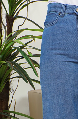 Pantalon Jeans Large 30091-02 Bleu Marine 30091-02
