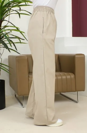 Pantalon Large Taille Elastique 4501-04 Vison 4501-04