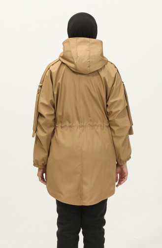 Trench Taille Élastique Camel K282 333