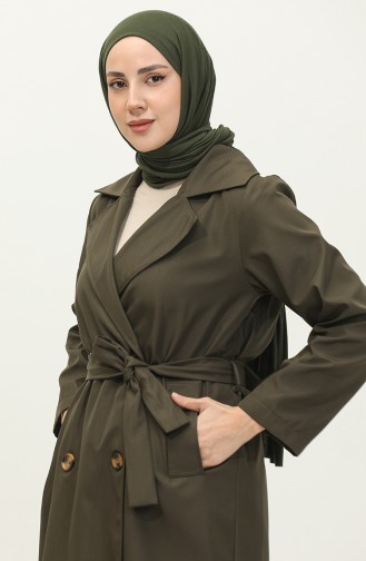 Klassischer Trenchcoat Khaki K262 381