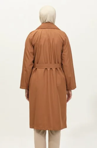 معطف الخندق الكلاسيكي بني K262 385