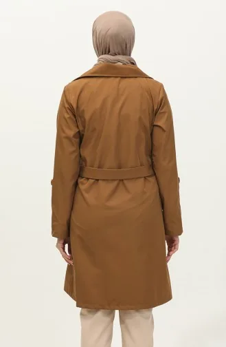 Çizgi Detaylı Trençkot Taba K336