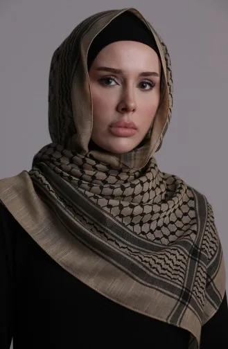 Filistin Kefiye Eşarp 1001-03 Bej