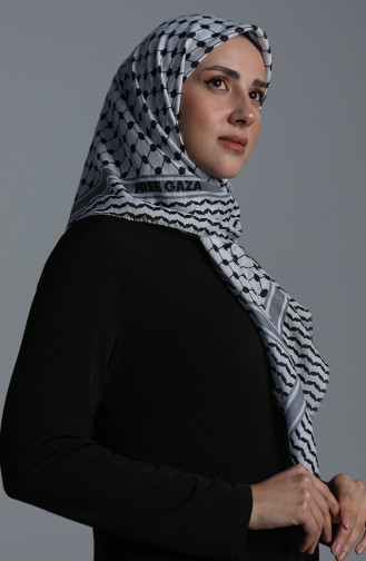 Palestine Kefiye Free Gaza Scarf 1002-01 white 1002-01