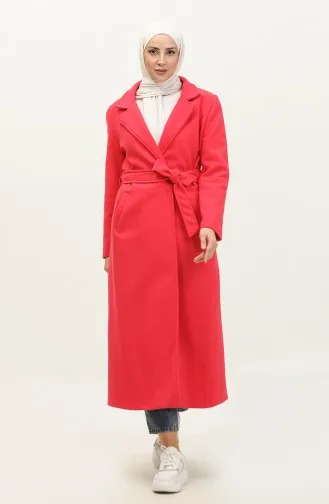 Long Lined Cashmere Coat Pink K323 515