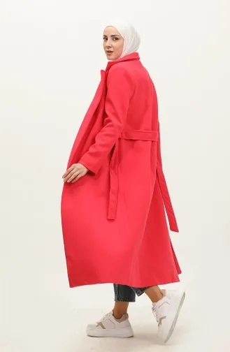 Long Lined Cashmere Coat Pink K323 515