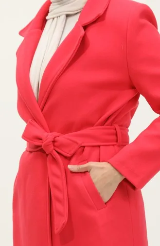 Long Lined Cashmere Coat Pink K323 515