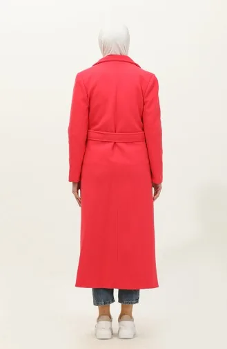 Long Lined Cashmere Coat Pink K323 515