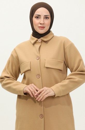 Cachet Boutonné Cape Camel K313 365