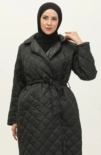 Astarlı Kapitone Mont Siyah K307