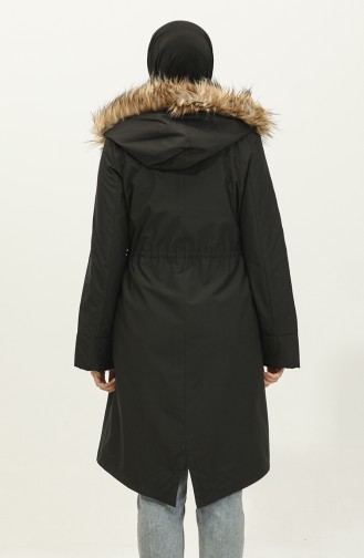 Fur Coat Black K202 376