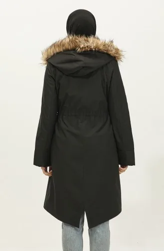 Fur Coat Black K202 376