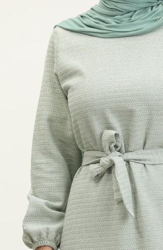 Robe Manches Elastiques 0307-01 Vert Menthe 0307-01