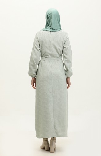 Robe Manches Elastiques 0307-01 Vert Menthe 0307-01