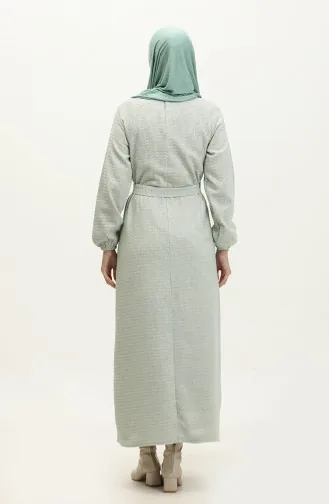 Robe Manches Elastiques 0307-01 Vert Menthe 0307-01