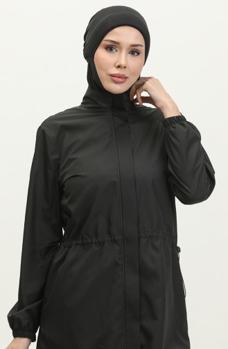 Hijab-Badeanzug mit Tasche 5037-01 Schwarz 5037-01