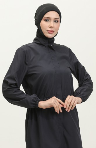 Maillot De Bain Hijab Avec Sac 5037-02 Bleu Marine 5037-02