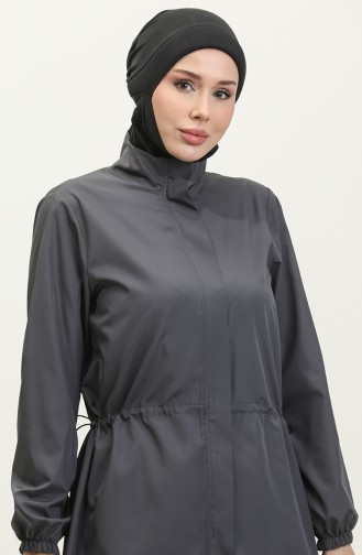 Maillot De Bain Hijab Avec Sac 5037-03 Anthracite 5037-03