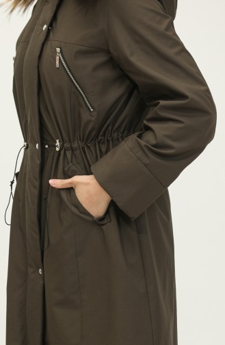 Manteau Fourrure Vert K202 374