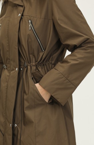 Fur Coat Khaki K202 375