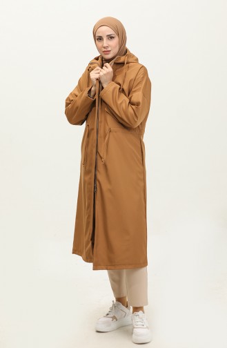 Schnür-Trenchcoat Braun K305 417