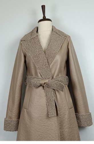 Fur Leather Coat Mink K337 665