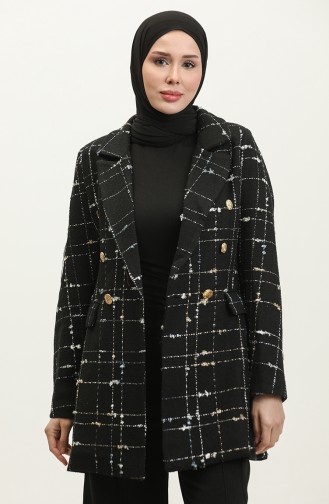 Veste Boucle à Carreaux Bleu Bébé C1428D 402