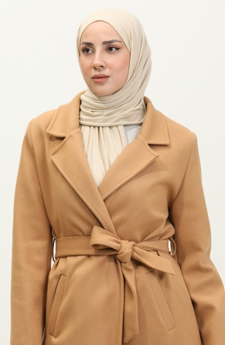 Manteau Long Doublé Camel K323 512