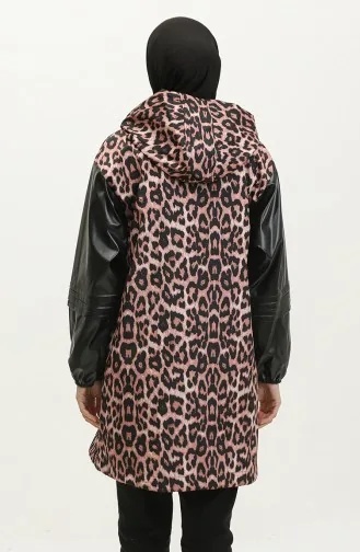 Imperméable à Motif Léopard Marron K264 377