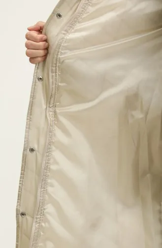 Manteau Matelassé A Ceinture 15057-03 Beige 15057-03