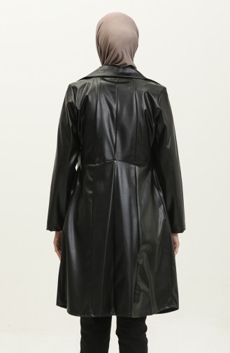 Snap Leather Tunic Black T1511 453