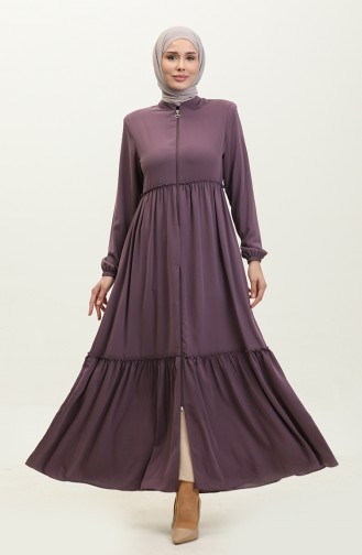 Shirred Abaya 5042-09 Dusty Rose 5042-09