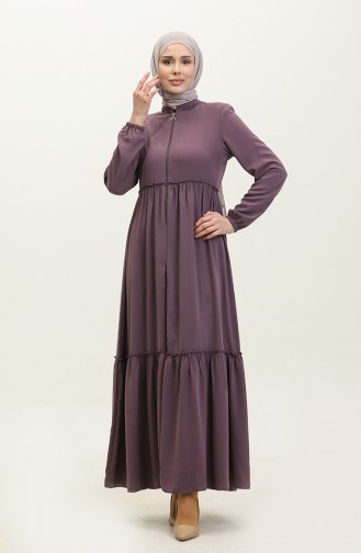 Verzamelde Abaya 5042-09 Dusty Rose 5042-09