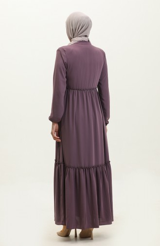 Shirred Abaya 5042-09 Dusty Rose 5042-09