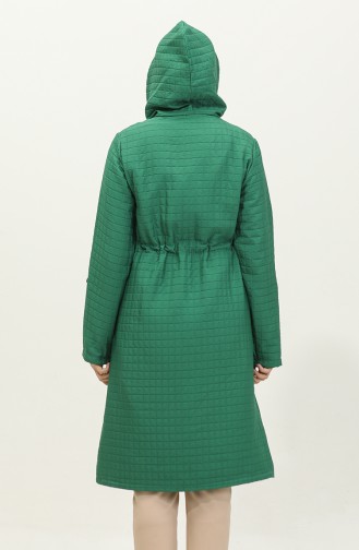 Hooded Shirred Waist Cape 0314-02 Green 0314-02