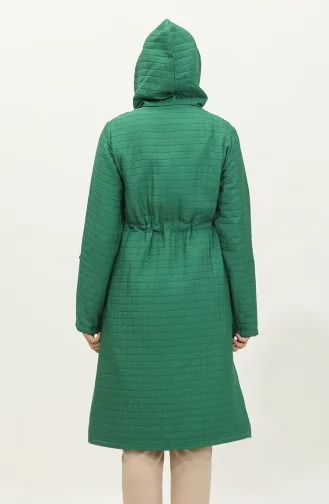 Kapuzen-Taillen-Kordelzug-Cape 0314-02 Grün 0314-02