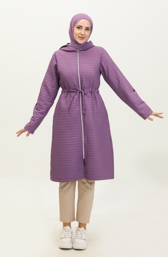 Hooded Waist Drawstring Cape 0314-06 Lilac 0314-06