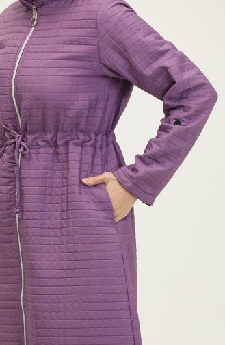 Hooded Waist Drawstring Cape 0314-06 Lilac 0314-06