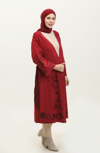 Laser Printed Suede Cape Fuchsia K109 530