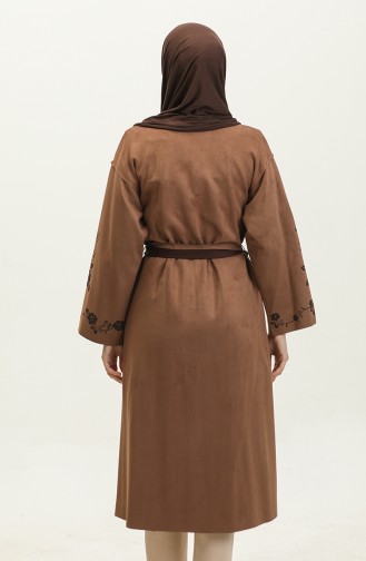 Cape En Daim Imprimé Laser Camel K109 533