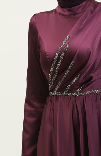 Stone Evening Dress 5762-01 Purple 5762-01