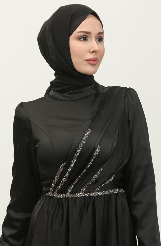 Robe De Soirée Pierre 5762-04 Noir 5762-04